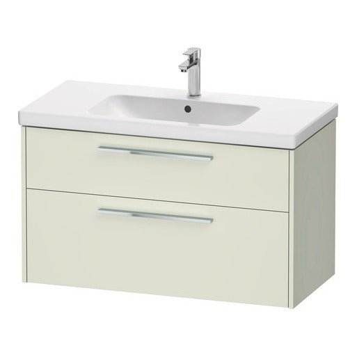 Duravit D - Code 2 Drawer Wall Hung Vanity Unit 984mm x 460mm - Pale Green - DC4673010HH0000 - TAP 'N' SHOWER