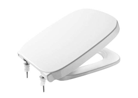 Roca Debba soft close white toilet seat with durable build and easy installation