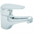 Deva Adore Chrome Mono Basin Mixer Tap with Press Top Waste - ADORE113