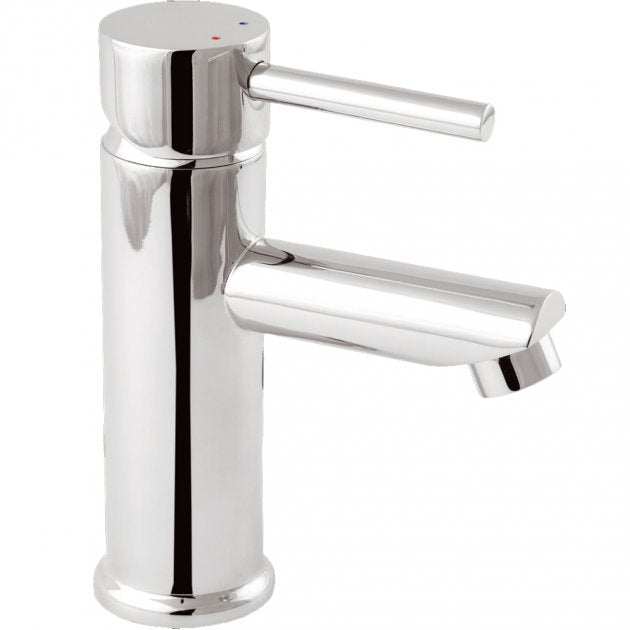 Deva Insignia Mono Basin - Modern Chrome Mixer Tap with Press Top Waste