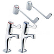 Deva Lever Action Modern Kitchen Sink Tap with 6 inch Levers, Chrome -