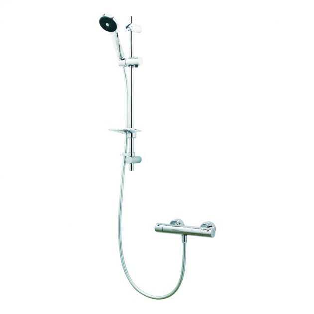 Deva Maku Shower Kit with Cool Touch Bar Shower Valve - Chrome - MCTS 