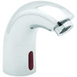 Deva Sensor 2D chrome automatic mono basin tap with infra-red sensor and rounded design