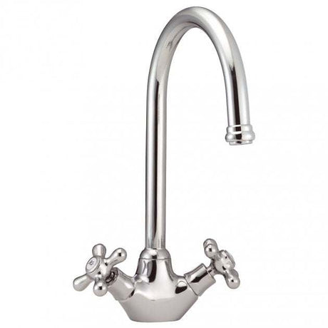 Deva Venetian Traditional Mono Kitchen Sink Mixer Tap, Chrome - SM057
