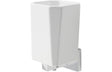 Prystine Vallejo Wall Mounted Tumbler - Chrome & White - PRIS101671