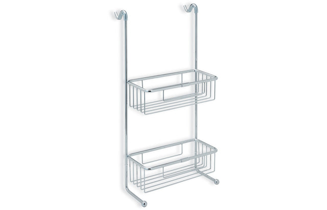 Prystine Chattan 2-Tier Shower Caddy - Chrome - PRIS101700