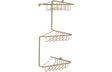 Prystine Blink 3-Tier Corner Shower Storage - Brushed Brass - PRIS105488