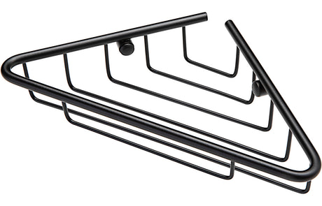 Prystine Blink 1-Tier Corner Shower Storage - Black - PRIS105489