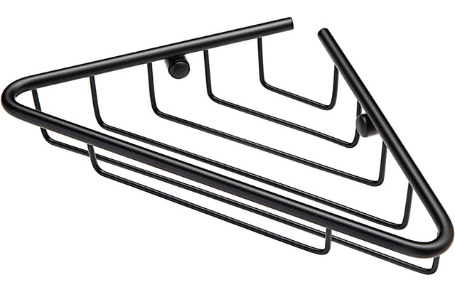 Prystine Blink 1-Tier Corner Shower Storage - Black - PRIS105489