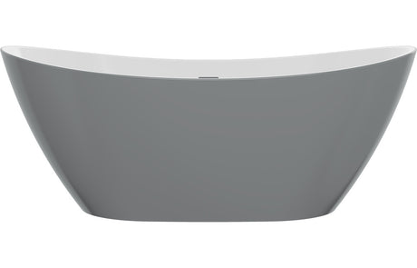 Prystine Matheres Freestanding Bath 1700 x 780 x 690mm - Grey  - PRIS104122