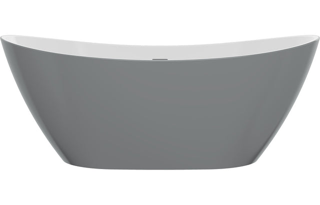 Prystine Matheres Freestanding Bath 1700 x 780 x 690mm - Grey  - PRIS104122