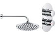 Round Thermostatic Shower Concealed With Fixed Head  - Chrome - PRIS105891