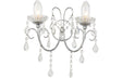 Prystine Lafayette 2 Arm Chandelier Wall Light - Chrome - PRIS106304