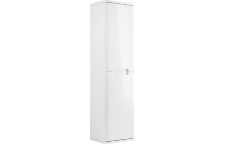Prystine Orange 2 Door Wall Hung Tall Unit 350mm - White Gloss - PRIS96057
