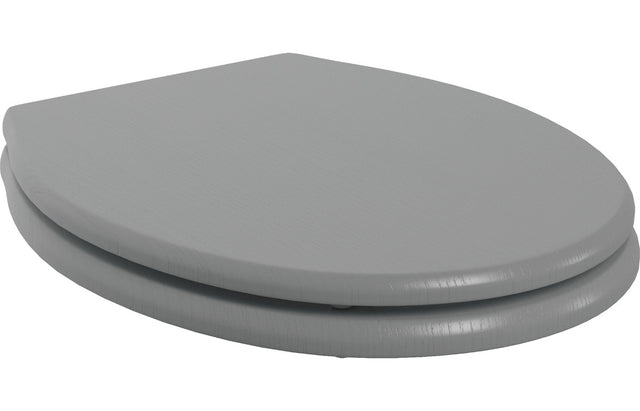 Prystine Mesquite Soft Close Wood Effect Toilet Seat - Grey Ash - PRIS100543