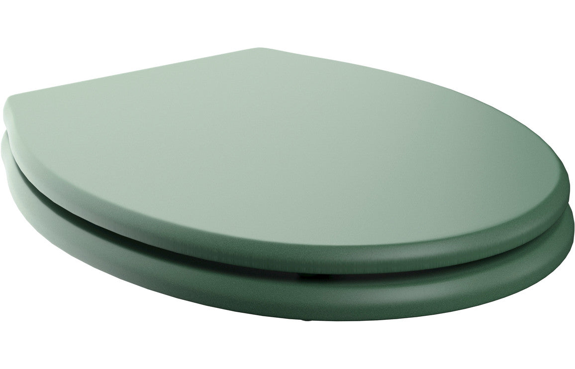 Prystine Bellevue Soft Close Toilet Seat - Matt Sage Green - PRIS106204
