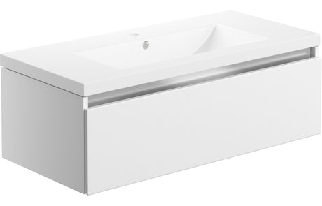 Prystine Naperville 1 Tap Hole Basin 815mm - White - PRIS104709