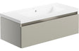 Prystine Naperville 800mm Wall Hung Vanity Unit & 1 Tap Hole Basin - 1 Drawer  - Latte - PRIS101551