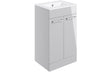 Prystine Gainesville Floor Standing 2 Door Basin Unit w/Basin 510mm - Grey Gloss - PRIS103321