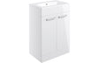 Prystine Gainesville Floor Standing 2 Door Basin Unit w/Basin 610mm - White Gloss - PRIS103326