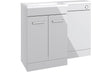 Prystine Waco Floor Standing LH L-Shape Pack w/Basin 1100mm - Grey Gloss - PRIS103336