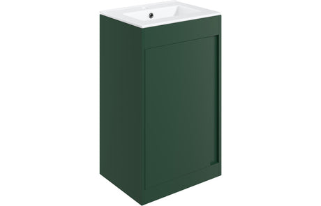 Prystine Pasadena Floor Standing Unit Inc. Basin 510mm - Matt Conifer Green - PRIS105317