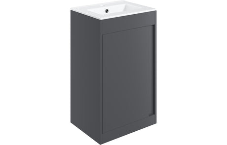 Prystine Pasadena Floor Standing Unit Inc. Basin 510mm - Matt Graphite Grey - PRIS105323