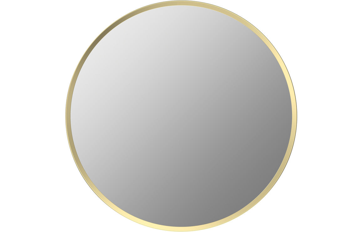 Prystine Dearborn Round Mirror 600mm - Brushed Brass - PRIS106260