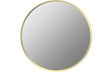 Prystine Dearborn Round Mirror 500mm - Brushed Brass - PRIS106259