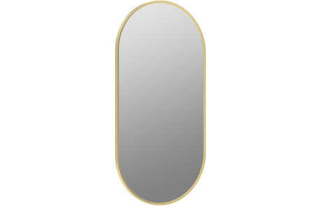 Prystine Dearborn Oblong Mirror 800 x 400mm - Brushed Brass - PRIS106265