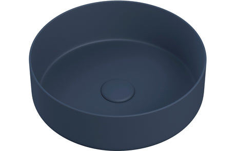 Prystine Weymouth Ceramic Round Washbowl Inc Waste 355mm - Matt Deep Blue - PRIS105577