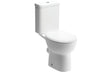 Prystine Katie Close Coupled Toilet, Push Button D/F Cistern & Soft Close Seat - White - PRIS1930