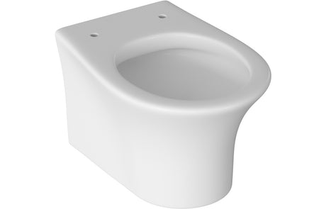 Prystine Ariya Rimless Wall Hung WC Toilet & Soft Close Seat - White - PRIS104937