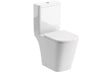 Prystine Loddington Rimless Close Coupled Toilet, D/F Cistern & Soft Close Seat - Compact- White - PRIS106146