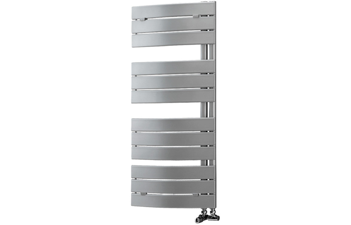 Prystine Amarillo 49mm Designer Curved Square Ladder Radiator 550 x 1080mm - Chrome - PRIS102998