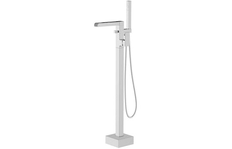 Chrome Waterfall Floor Standing Bath Shower Mixer Tap Chrome - Prystine Scottsdale