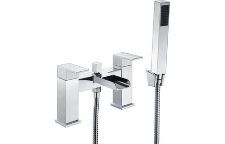 Chrome Waterfall Square Bath Shower Mixer Tap - Chrome - Prystine Scottsdale