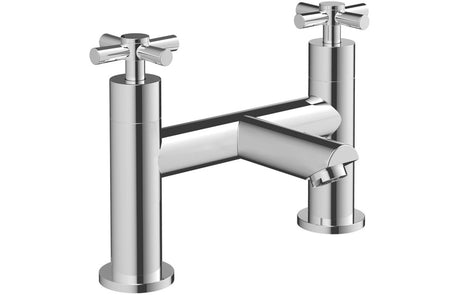 Chrome Bath Filler Tap With Crosshead Handles - Prystine Michigan