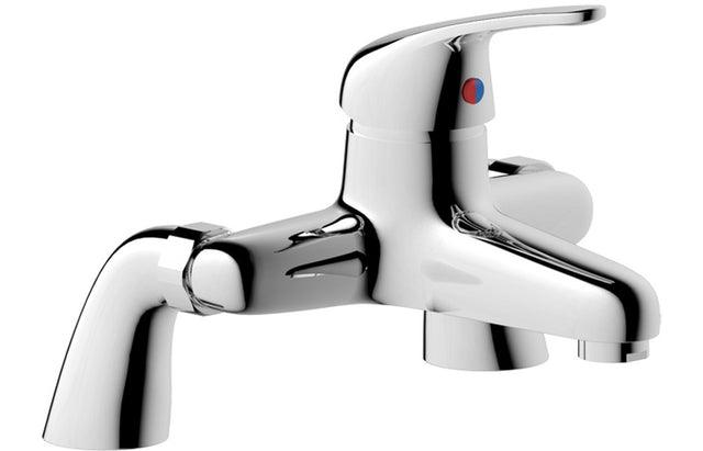 Chrome  Bath Filler Tap Deck Mounted - Prystine Detroit