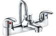 Chrome Low Pressure Contract Bath Shower Mixer With Shower Kit - Prystine Detroit