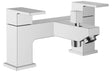 Chrome Bath Shower Mixer Tap Modern with Square Handles - Prystine Dodge
