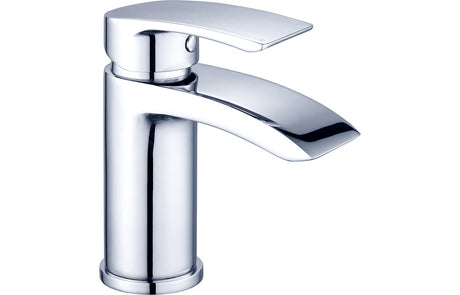 Chrone Basin Mixer Tap With Lever Handle & Click Clack Waste - Prystine Wichita
