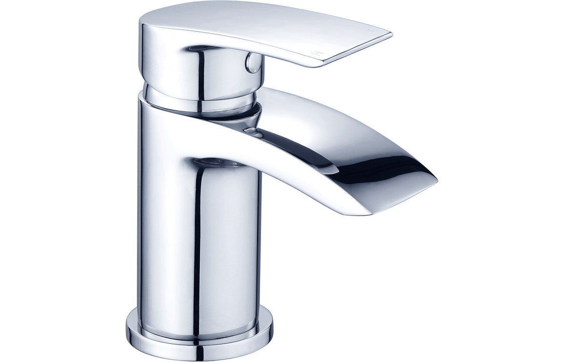 Chroe Small Basin Mixer Tap For Cloakroom with Click Clack Waste - Prystine Wichita