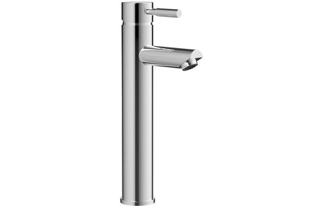 Chrome Tall Basin Mixer Tap Round with Lever Handle - Prystine Gilbert