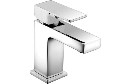 Chrome Basin Mixer Tap with Lever Handle & Click Clack Waste - Prystine Tulsa
