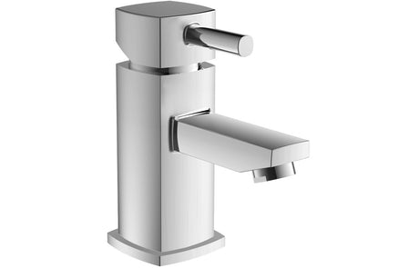 Chrome Basin Mixer Tap With Lever Handle & Puch Sown Wate- Prystine Modesto