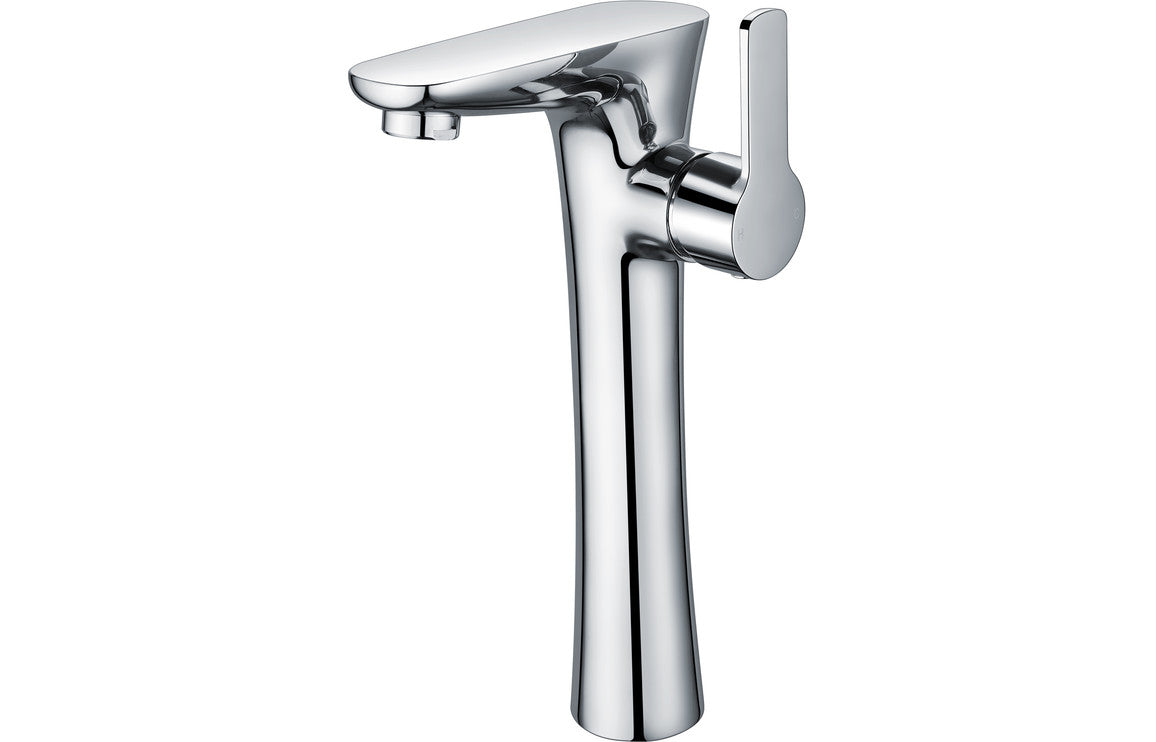 Chrome Designer Chrome Tall Mono Basin Mixer Tap - Prystine Columbus