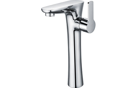 Chrome Designer Chrome Tall Mono Basin Mixer Tap - Prystine Columbus