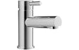 Chrome Basin Mixer Tap With Round Lever Handles & Click-Clack Waste - Prystine Corpus