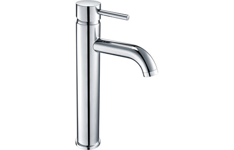 Chrome Designer Bath Filler Tap With Round Lever Handles - Prystine Tuscon